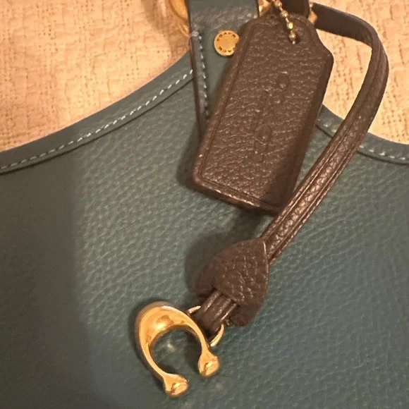 Coach Deep Teal Tote Bag - Picture 3 of 13